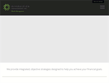Tablet Screenshot of diversifiedmanagement.com